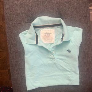 A & F T-shirt in Cyan color